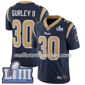 Maillot Los Angeles Rams Todd Gurley II 30 Nike Bleu 2019 Super Bowl LIII - Homme
